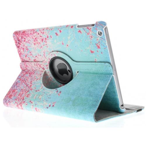 360° Draaibare Design Bookcase voor iPad Air - Roze Bloesem