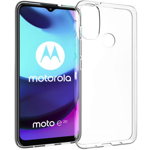 Accezz Clear Backcover voor de Motorola Moto E20 - Transparant