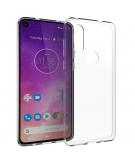 Accezz Clear Backcover voor de Motorola One Vision - Transparant