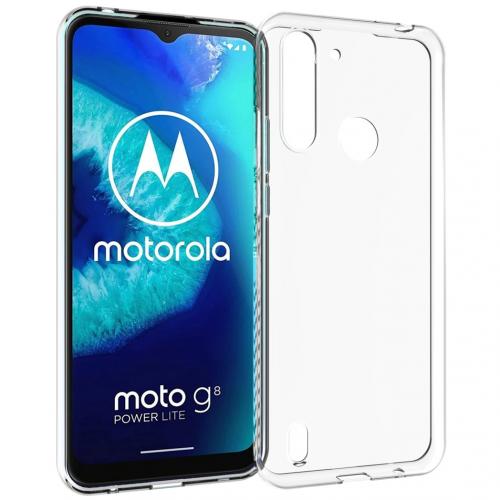 Accezz Clear Backcover voor Motorola Moto G8 Power Lite - Transparant