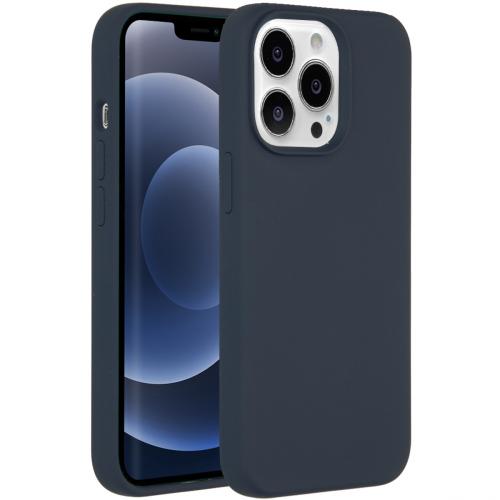 Accezz Liquid Silicone Backcover met MagSafe voor de iPhone 13 Pro - Donkerblauw