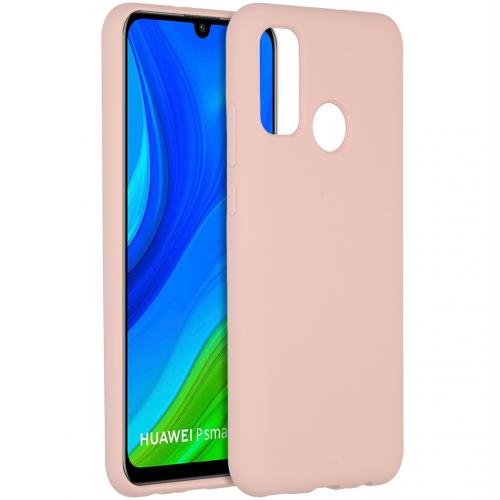 Accezz Liquid Silicone Backcover voor de Huawei P Smart (2020) - Pink Sand