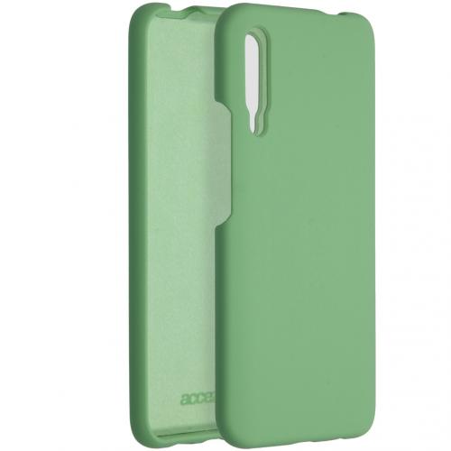 Accezz Liquid Silicone Backcover voor de Huawei P Smart Pro / Huawei Y9s -  Green