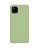 Accezz Liquid Silicone Backcover voor de iPhone 11 - Groen