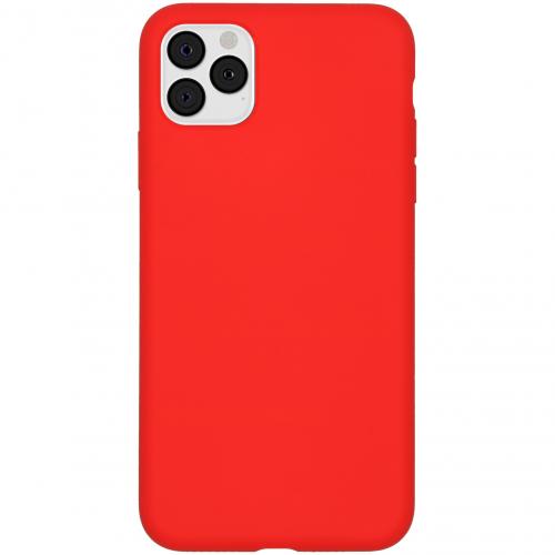 Accezz Liquid Silicone Backcover voor de iPhone 11 Pro Max - Rood