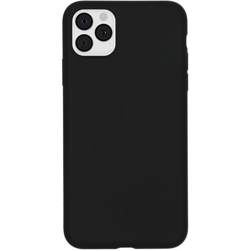 Accezz Liquid Silicone Backcover voor de iPhone 11 Pro Max - Zwart