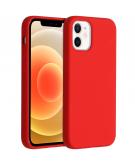 Accezz Liquid Silicone Backcover voor de iPhone 12 Mini - Rood