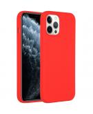 Accezz Liquid Silicone Backcover voor de iPhone 12 Pro Max - Rood