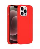 Accezz Liquid Silicone Backcover voor de iPhone 13 Pro Max - Rood
