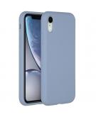 Accezz Liquid Silicone Backcover voor de iPhone Xr - Lavender Gray