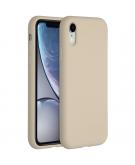 Accezz Liquid Silicone Backcover voor de iPhone Xr - Stone