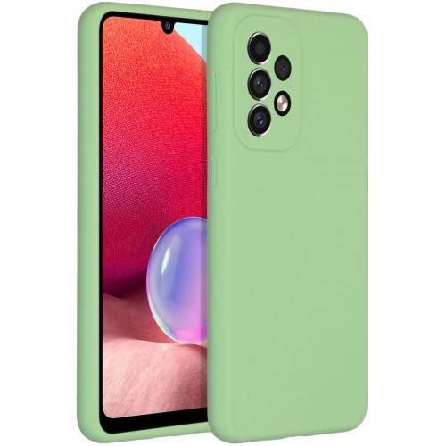 Accezz Liquid Silicone Backcover voor de Samsung Galaxy A33 - Groen