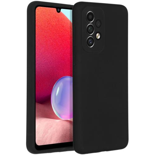 Accezz Liquid Silicone Backcover voor de Samsung Galaxy A33 - Zwart