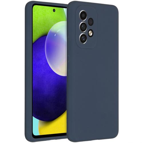 Accezz Liquid Silicone Backcover voor de Samsung Galaxy A53 - Donkerblauw