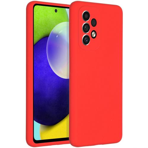 Accezz Liquid Silicone Backcover voor de Samsung Galaxy A53 - Rood