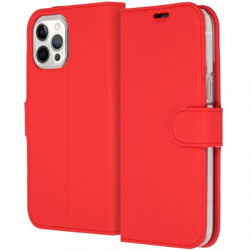 Accezz Wallet Softcase Booktype voor de iPhone 12 Pro Max - Rood