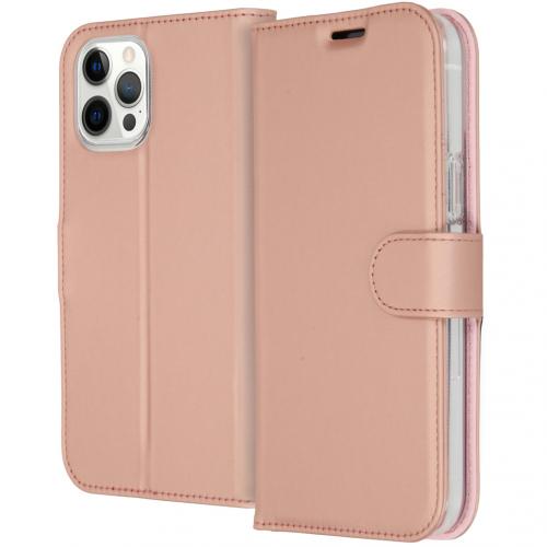 Accezz Wallet Softcase Booktype voor de iPhone 12 Pro Max - Rosé Goud