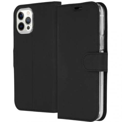 Accezz Wallet Softcase Booktype voor de iPhone 12 Pro Max - Zwart