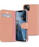 Accezz Wallet Softcase Booktype voor de iPhone 13 Mini - Rosé Goud