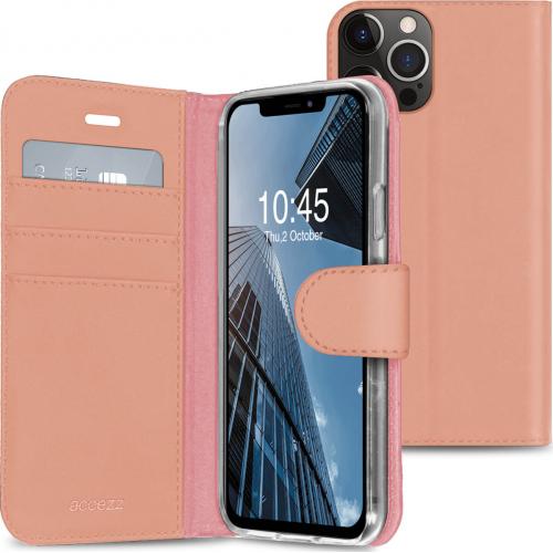 Accezz Wallet Softcase Booktype voor de iPhone 13 Pro - Rosé Goud