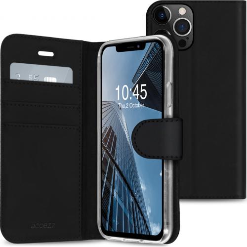 Accezz Wallet Softcase Booktype voor de iPhone 13 Pro - Zwart