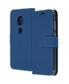 Accezz Wallet Softcase Booktype voor de Motorola Moto G7 / G7 Plus - Donkerblauw