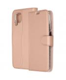 Accezz Wallet Softcase Booktype voor de Samsung Galaxy A12 - Rosé Goud