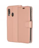 Accezz Wallet Softcase Booktype voor de Samsung Galaxy A20e - Rosé Goud
