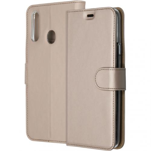 Accezz Wallet Softcase Booktype voor de Samsung Galaxy A20s - Goud