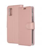Accezz Wallet Softcase Booktype voor de Samsung Galaxy A41 - Rosé Goud