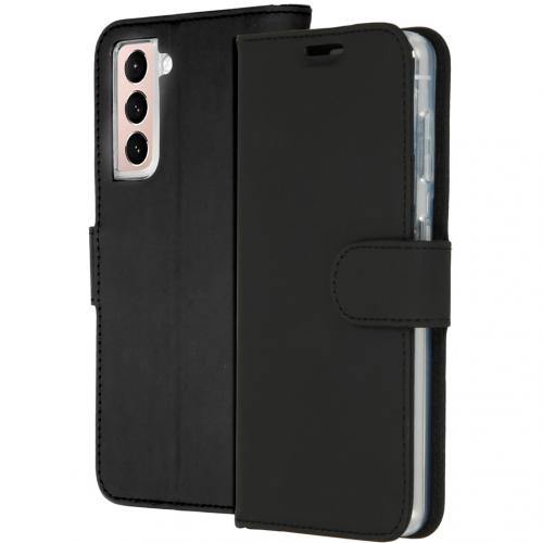 Accezz Wallet Softcase Booktype voor de Samsung Galaxy S21 Plus - Zwart