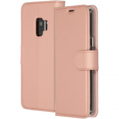 Accezz Wallet Softcase Booktype voor Samsung Galaxy S9 - Rosé goud
