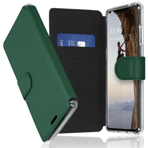 Accezz Xtreme Wallet Booktype voor de iPhone 13 Pro - Donkergroen