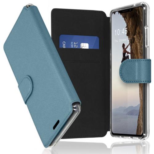 Accezz Xtreme Wallet Booktype voor de iPhone 13 Pro - Lichtblauw