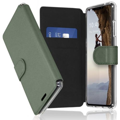 Accezz Xtreme Wallet Booktype voor de iPhone 13 Pro - Lichtgroen