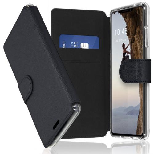 Accezz Xtreme Wallet Booktype voor de iPhone 13 Pro - Zwart