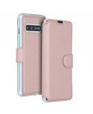 Accezz Xtreme Wallet Booktype voor de Samsung Galaxy S10 - Rosé Goud