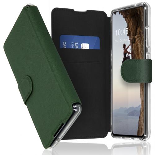 Accezz Xtreme Wallet Booktype voor de Samsung Galaxy S21 - Donkergroen