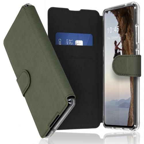 Accezz Xtreme Wallet Booktype voor de Samsung Galaxy S21 - Lichtgroen