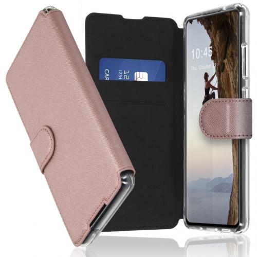 Accezz Xtreme Wallet Booktype voor de Samsung Galaxy S21 - Rosé Goud