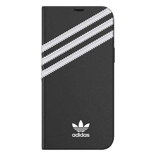 Adidas - iPhone 12 Pro Max Hoesje - 3-Stripes Book Case Zwart