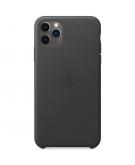Apple Leather Backcover voor de iPhone 11 Pro Max - Black
