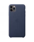 Apple Leather Backcover voor de iPhone 11 Pro Max - Midnight Blue