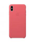 Apple Leather Backcover voor de iPhone Xs Max - Peony Pink