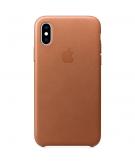 Apple Leather Backcover voor iPhone Xs Max - Saddle Brown