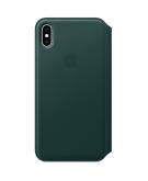 Apple Leather Folio Booktype voor de iPhone Xs Max - Forest Green