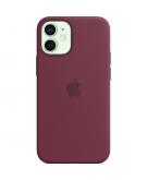 Apple Silicone Backcover MagSafe voor de iPhone 12 Mini - Plum