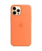 Apple Silicone Backcover MagSafe voor de iPhone 12 Pro Max - Kumquat