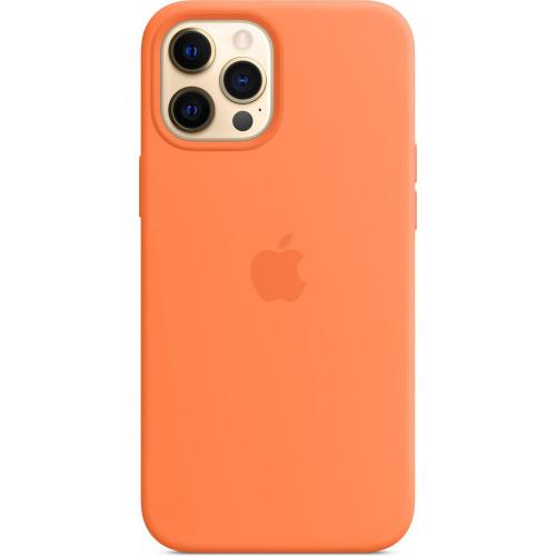 Apple Silicone Backcover MagSafe voor de iPhone 12 Pro Max - Kumquat