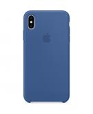 Apple Silicone Backcover voor de iPhone Xs Max - Delft Blue